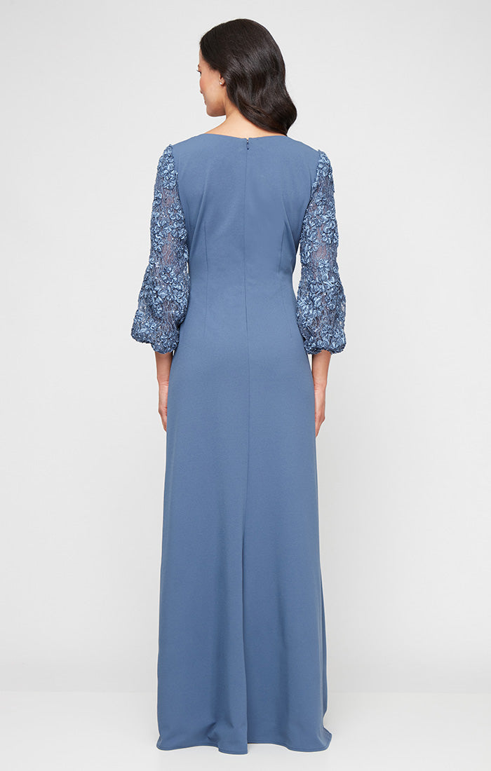 Formal Dresses Long Formal Slit Evening Dress Wedgewood