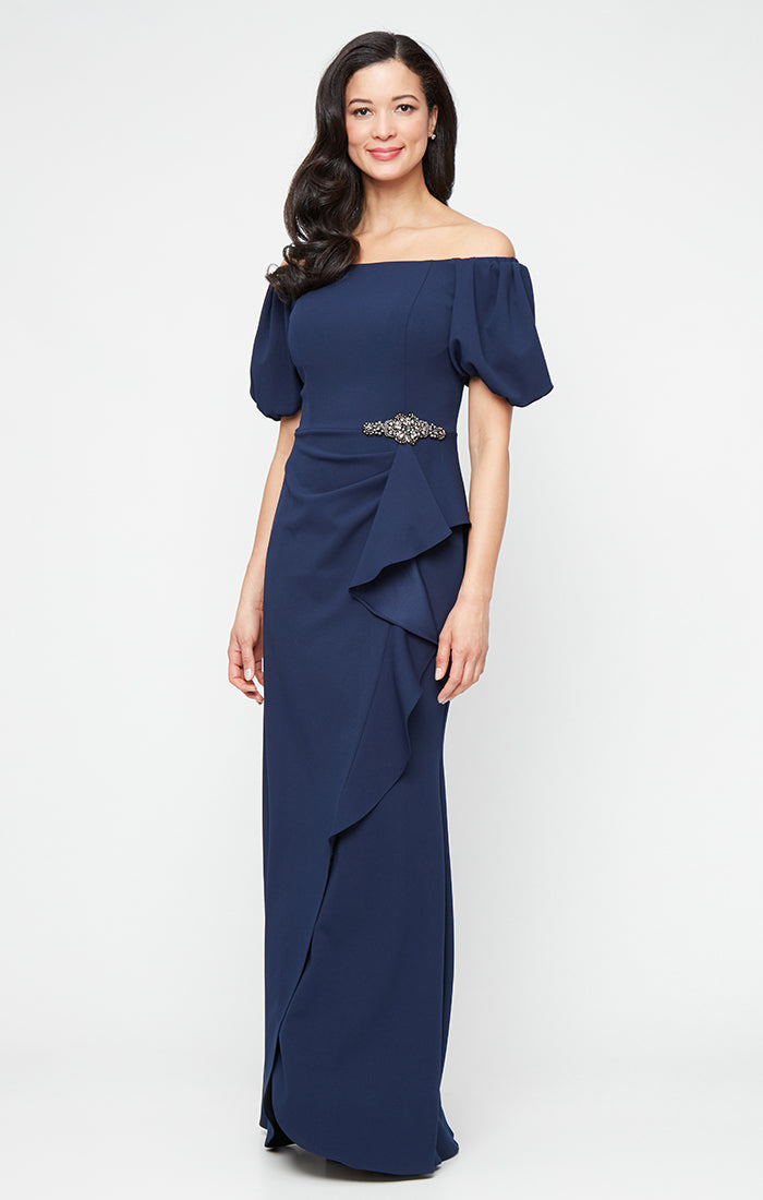 Alex Evenings 8160532 Ruffle Long Formal Dress The Dress Outlet Alex Evenings 8160532 Ruffle Long Formal Dress The Dress Outlet