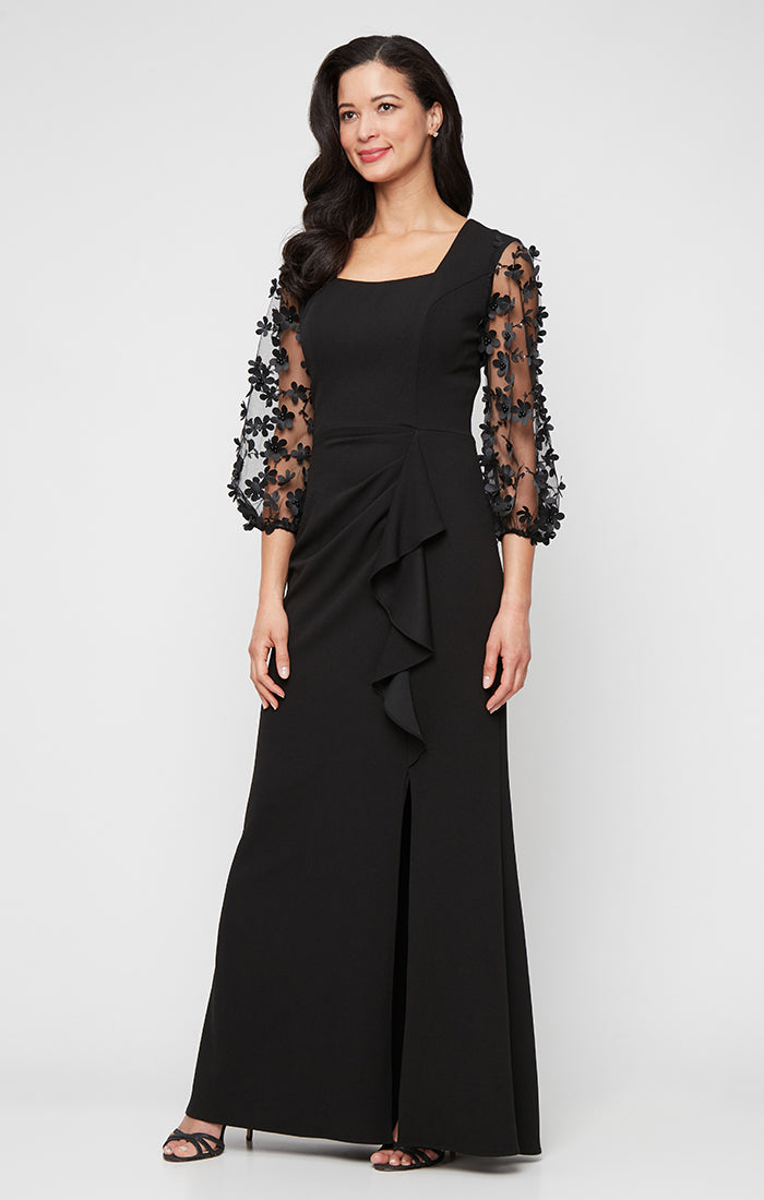 Alex Evenings 8160536 Formal Long Mother of the Bride Floral Dress – The  Dress Outlet