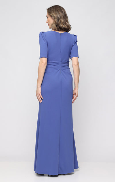 V-Neck Floor-Length Jersey Evening Sheath Alex Evenings 8160597
