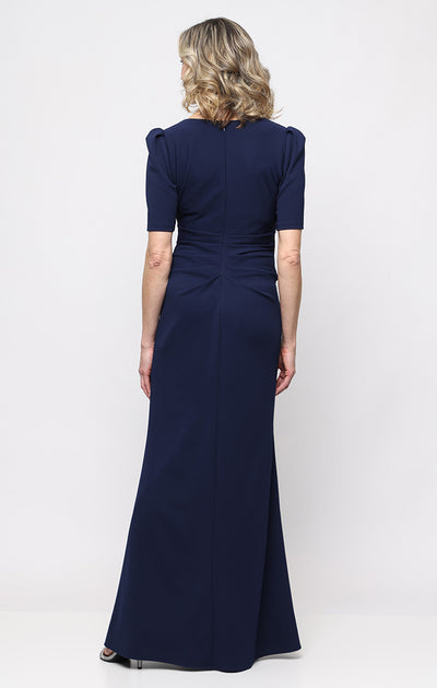 V-Neck Floor-Length Jersey Evening Sheath Alex Evenings 8160597