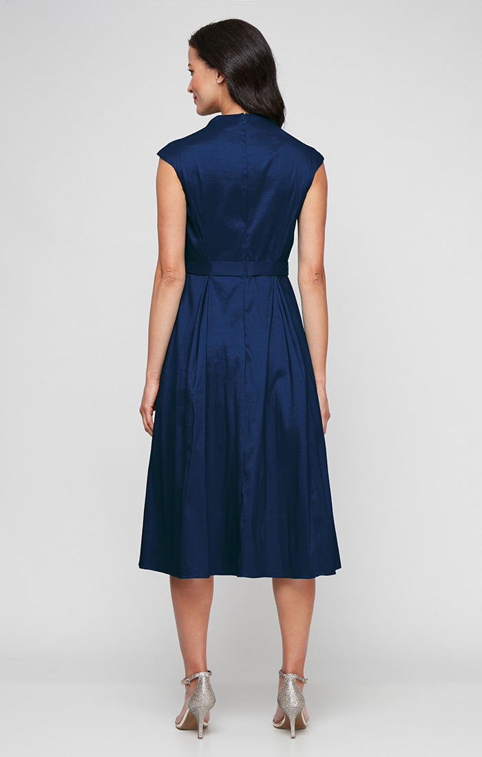 Homecoming Dresses Short A Line Tea Length Cocktail Dress Navy