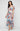 Mother of the Bride Dresses Mother of the Bride Formal Printed Tea Length Dress Taupe Multi