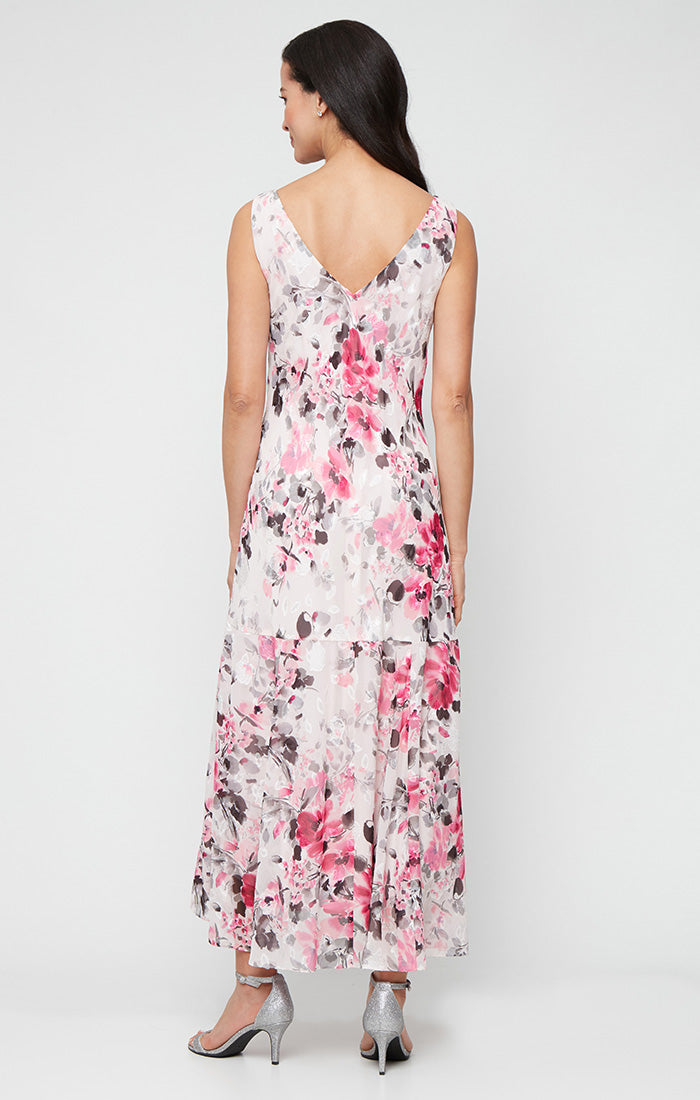 Cocktail Dresses Tea Length Floral Short Cocktail Dress