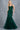 Prom Dresses Fitted Formal Long Floram Prom Mermaid Dress Hunter Green