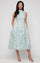 Coktail Dresses Short A Line Midi Length Metallic Cocktail Dress Ice Sage