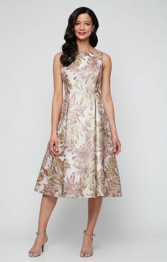 Homecoming Dresses Short Metallic Midi Length Plus Size Cocktail Dress Taupe Multi
