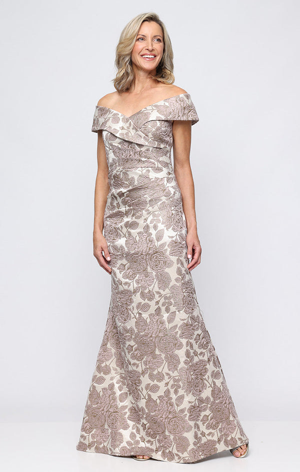 Alex Evenings 8181250 A Line Long Formal Mother of the Bride Dress