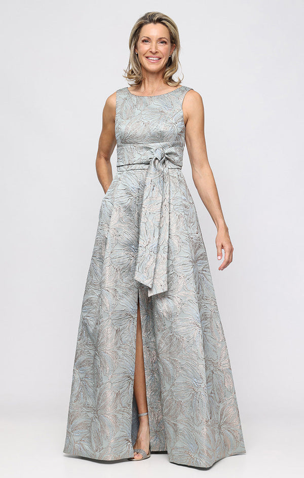 Print Long Formal Slit Dress Alex Evenings 8181254