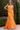 Prom Dresses Sequin Long Formal Prom Printed Mermaid Dress Orange