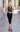 Cocktail Dresses Fitted Lace Floral Tea Length Cocktail Dress Black