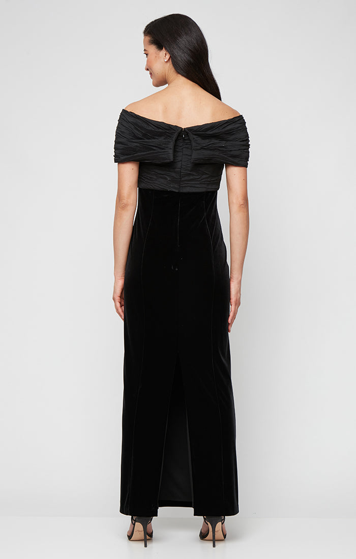 Alex Evenings 81911001 Formal Long Evening Velvet Dress