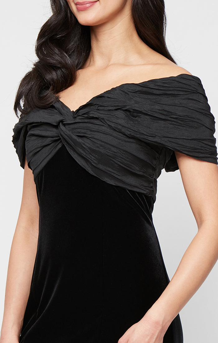 Formal Dresses Formal Long Evening Velvet Dress Black