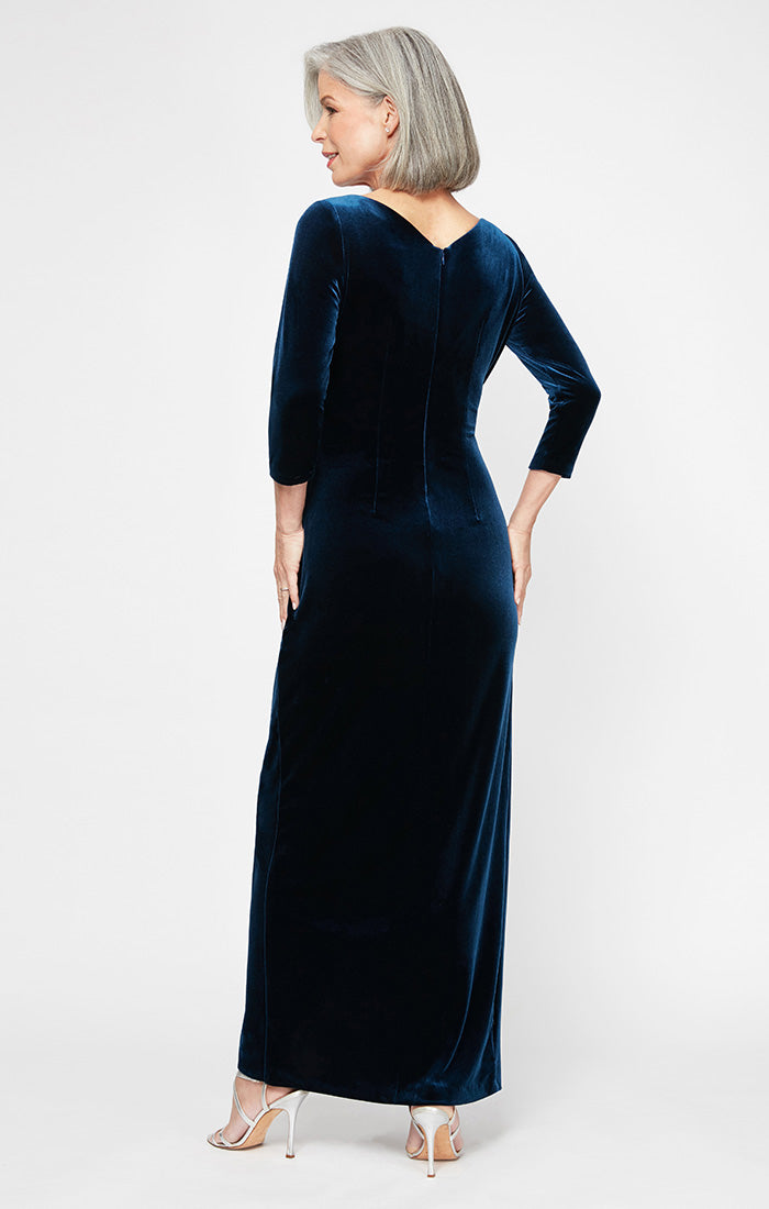 Mother of the Bride Dresses Long Formal Velvet Mother of the Bride Dress Imperial