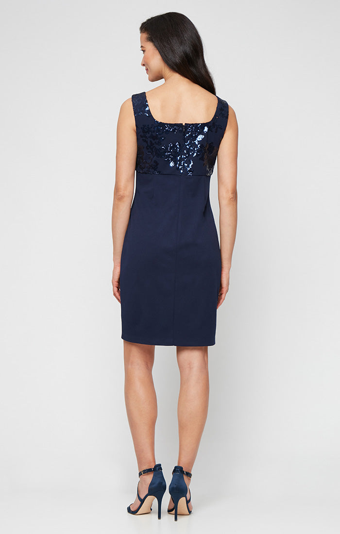 Alex Evenings 81961003 Short Mother of the Bride Sequin Jacket Dress