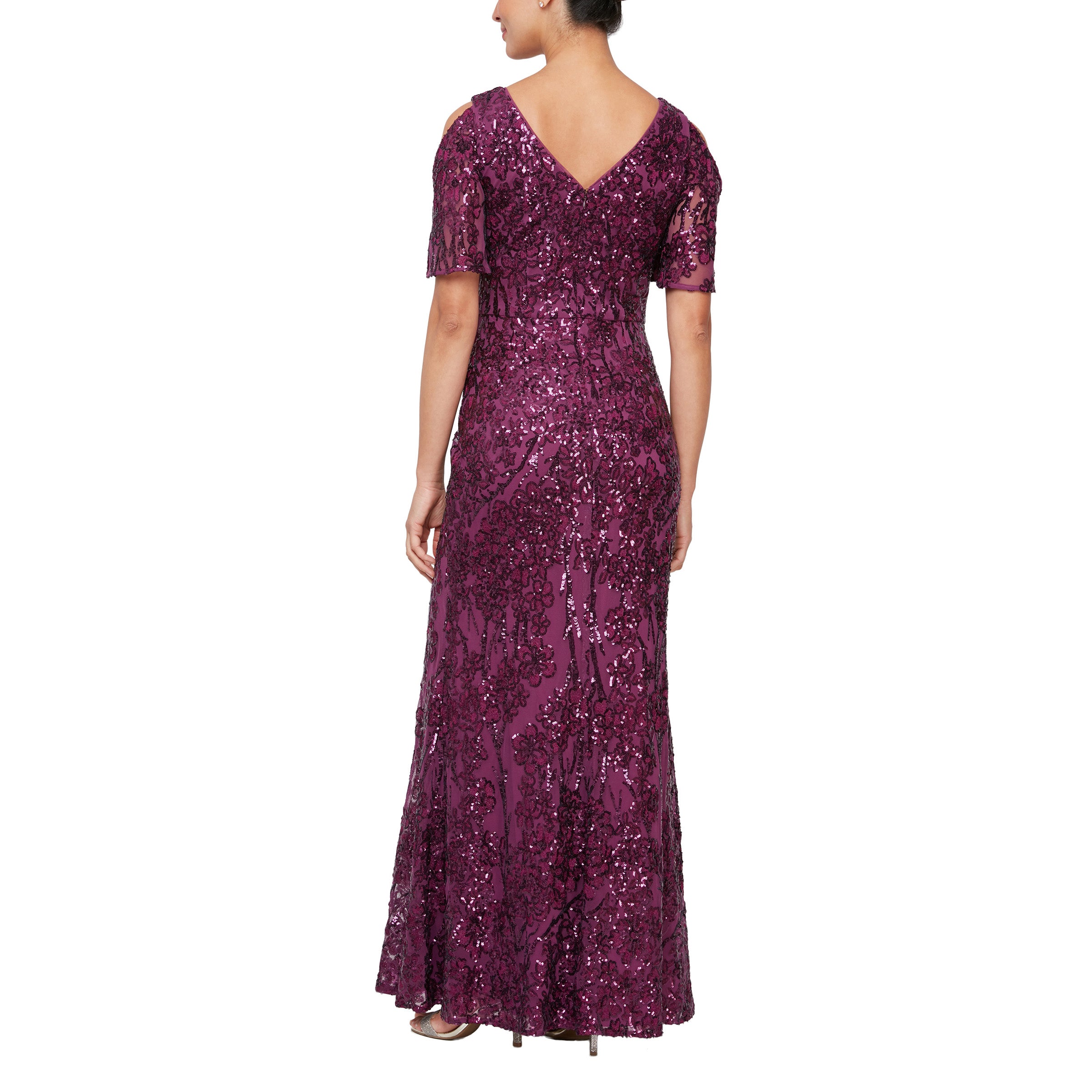 Alex Evenings AE8196611 Long Formal Sequins Dress | The Dress Outlet Alex Evenings AE8196611 Long Formal Sequins Dress | The Dress Outlet