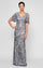 Mother of the Bride Dresses A Line Long Formal Petite Mother of the Bride Sequin Dress Silver