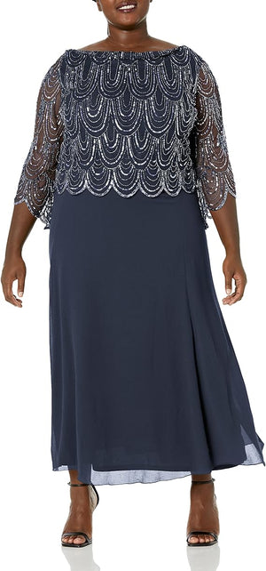 Jkara plus shop size gowns
