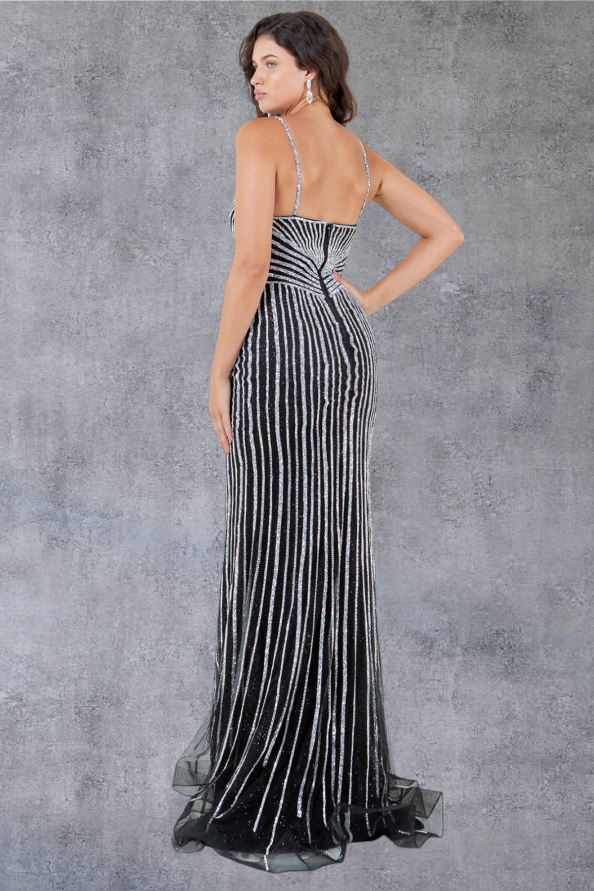 Cinderella Couture 8203J Long Formal Fitted Prom Dress