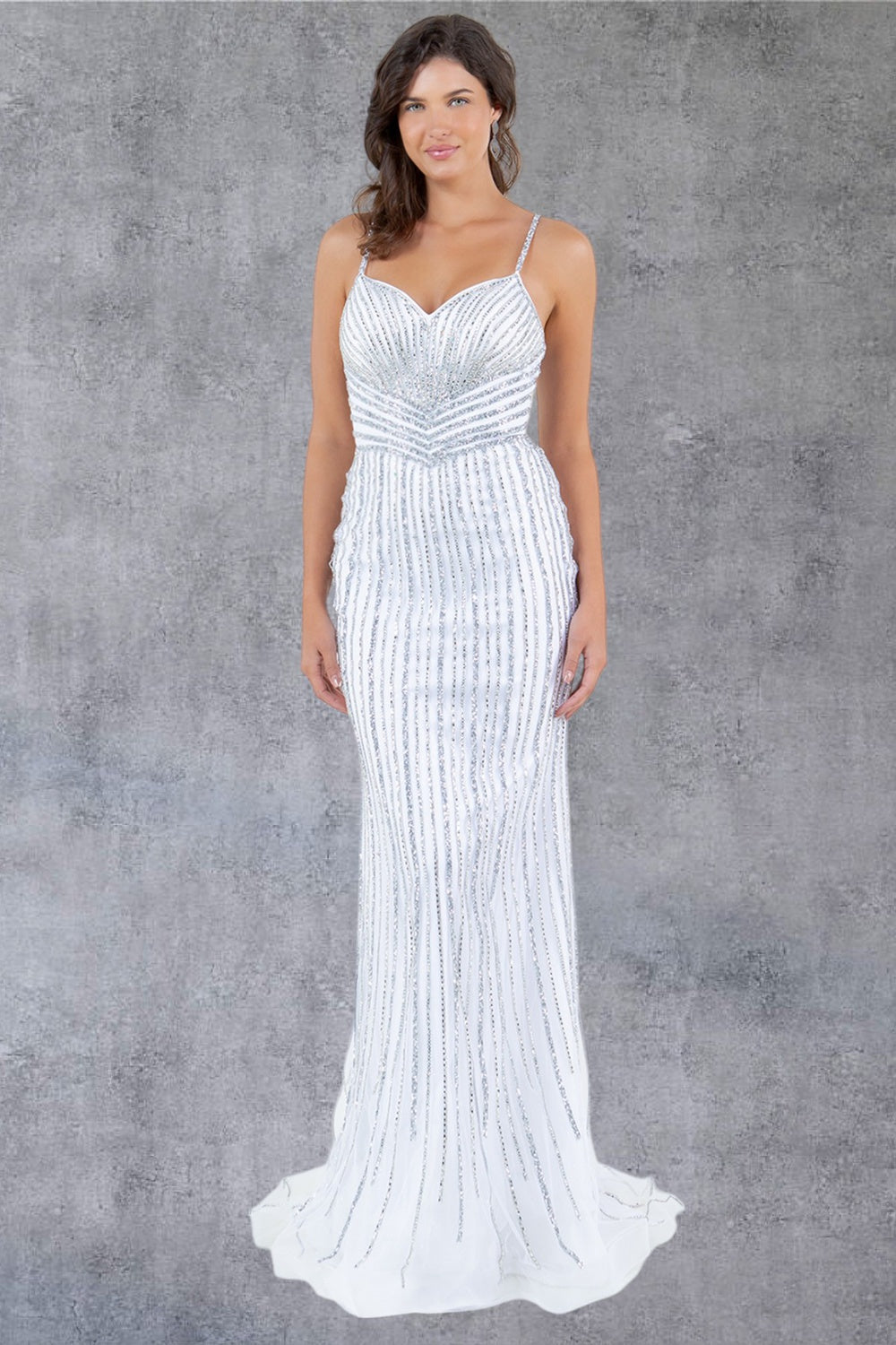 Cinderella Couture 8203J Long Formal Fitted Prom Dress