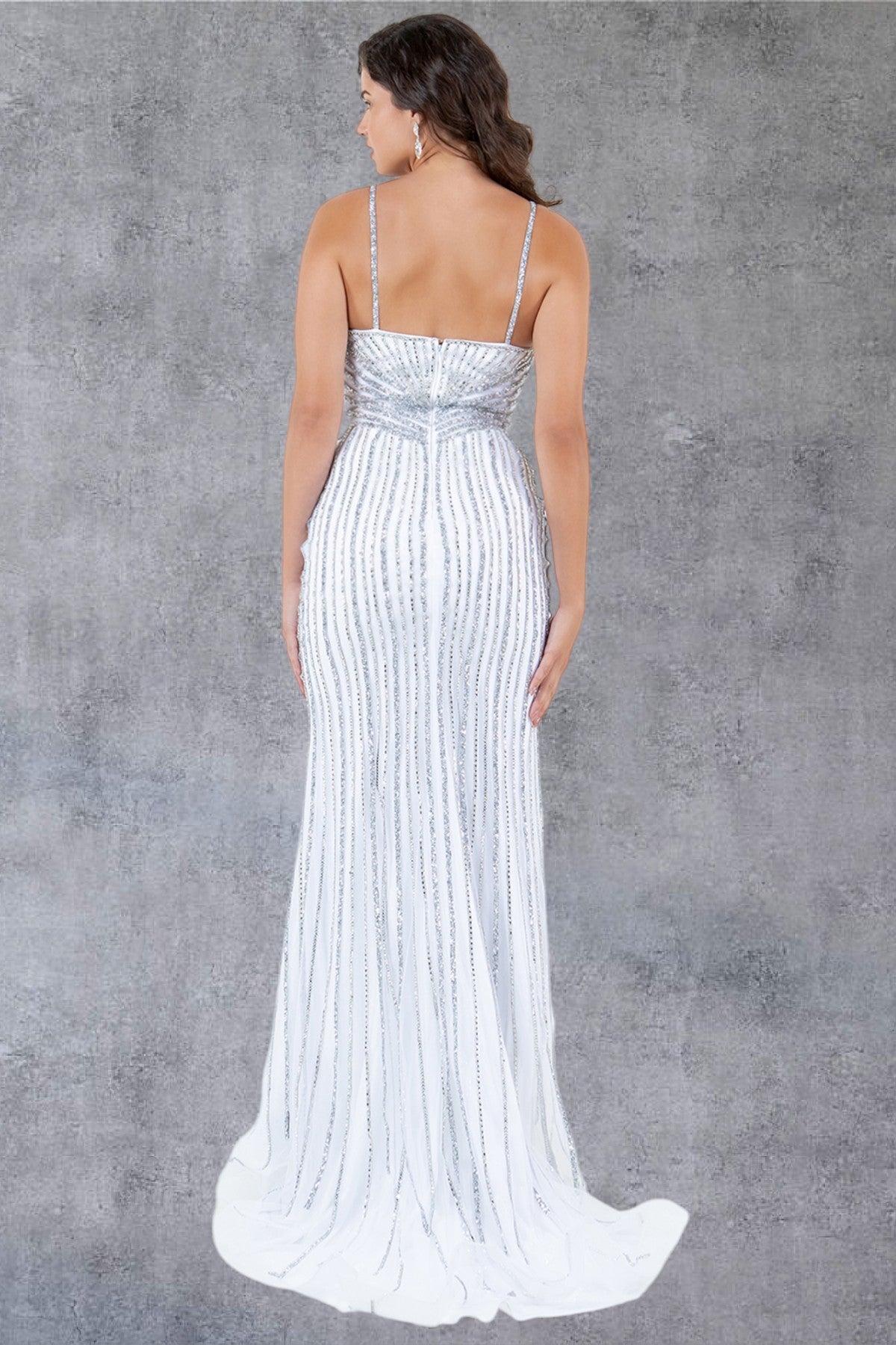 Cinderella Couture 8203J Long Formal Fitted Prom Dress