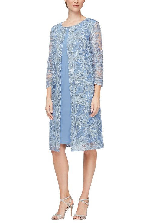 Mother of the Bride Dressess Short Mother of the Bride Jacket Dress Periwinkle