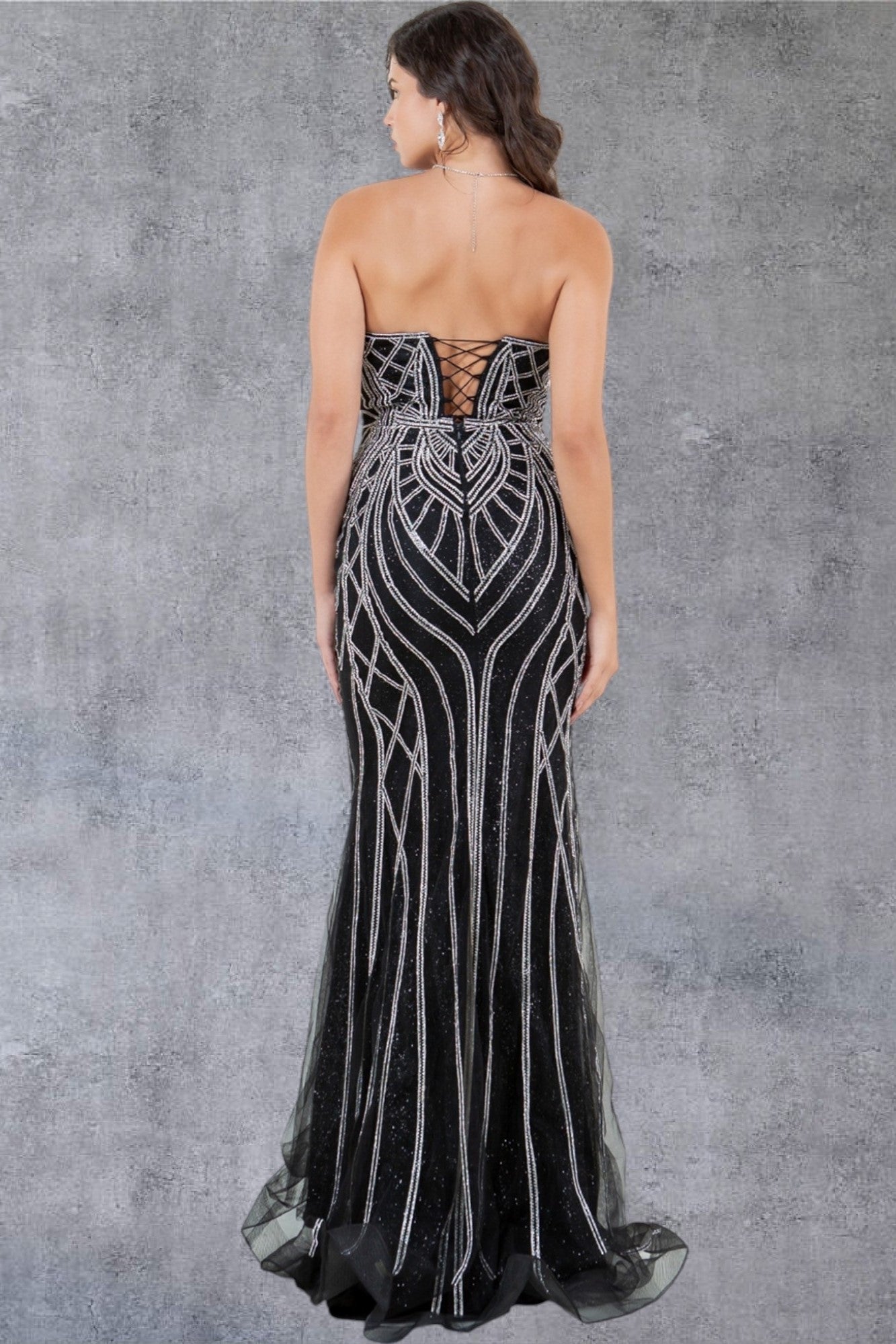 Cinderella Couture 8221J Prom Long Beaded Long Formal Pattern Dress