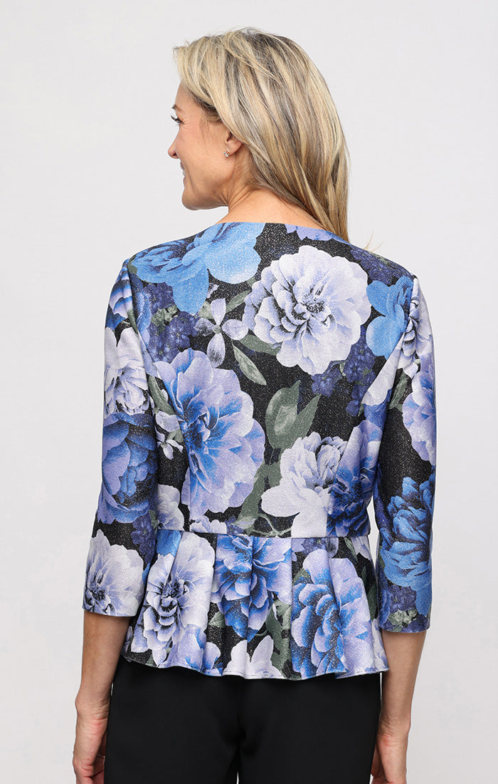 Jewel Midi Jersey Formal Fit & Flare Jacket Top Alex Evenings 8227906
