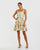 Cocktail Dresses Floral Print Short Homecoming Mini Cocktail Dress Ivory Multi