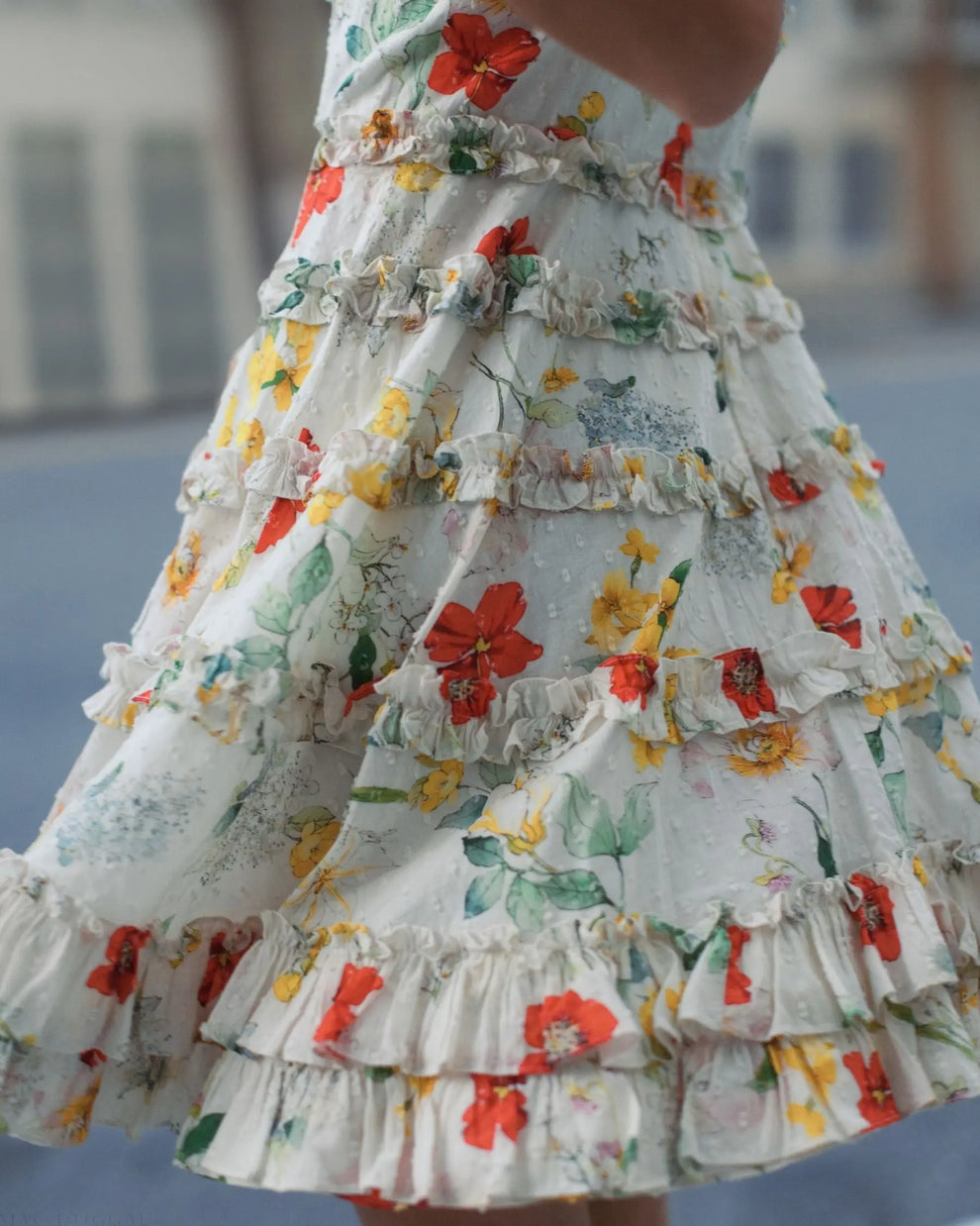 Cocktail Dresses Floral Print Short Homecoming Mini Cocktail Dress Ivory Multi