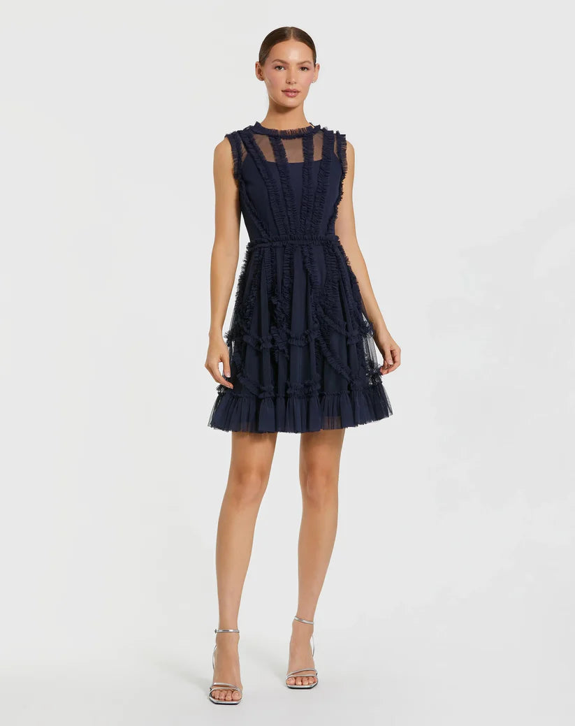 Short Ruffle Dress A Line Homecoming Cocktail Mac Duggal 8289 The Dress Outlet Short Ruffle Dress A Line Homecoming Cocktail Mac Duggal 8289 The Dress Outlet
