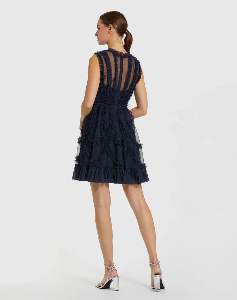Cocktail Dresses Short A Line Homecoming Cocktail Ruffle Dress Black