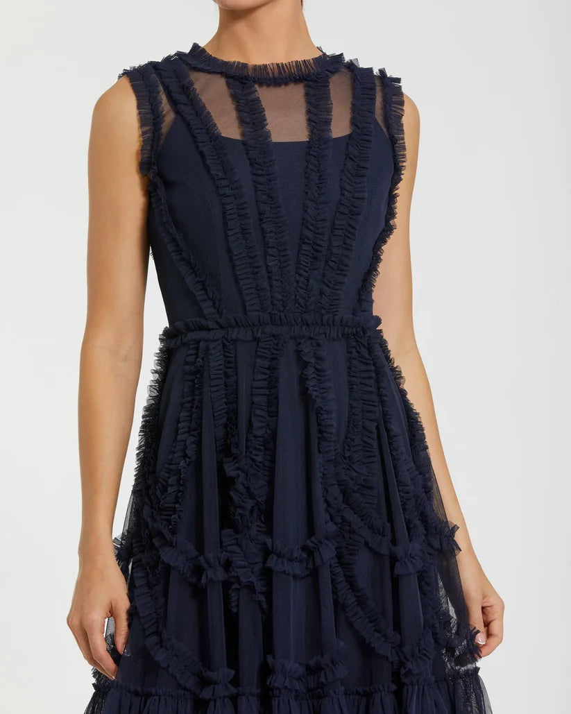 Cocktail Dresses Short A Line Homecoming Cocktail Ruffle Dress Black