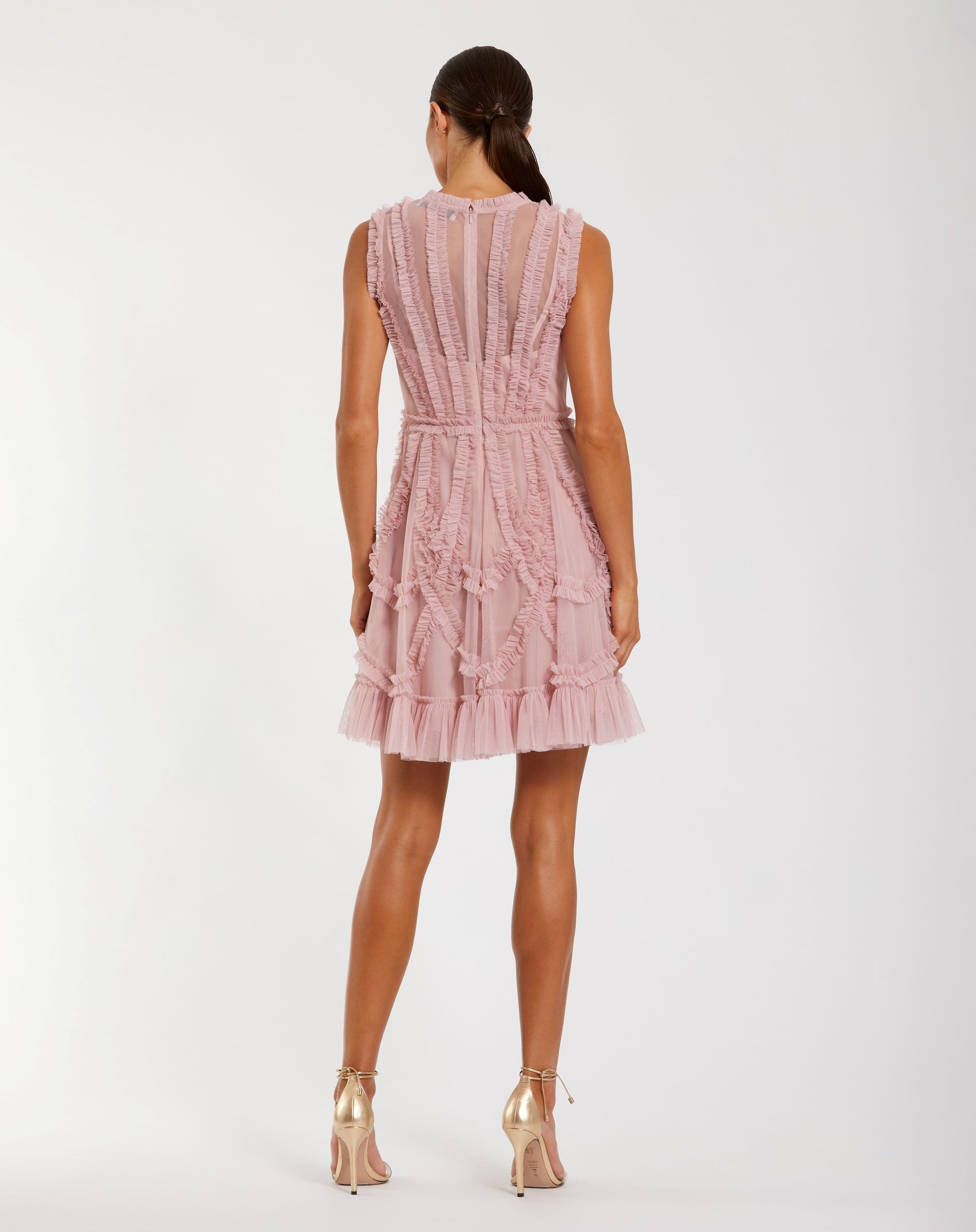 Mac Duggal 8289 Short A Line Homecoming Cocktail Ruffle Dress