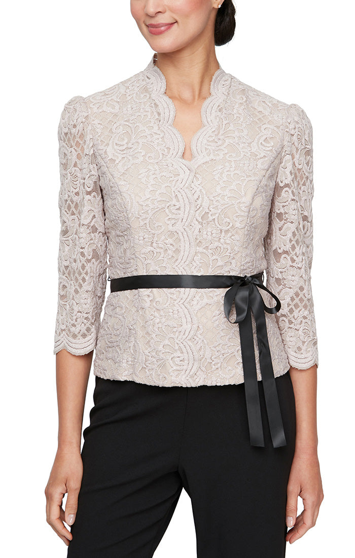 Alex Evenings 83122667 Formal Blouse Mother of the Bride Top