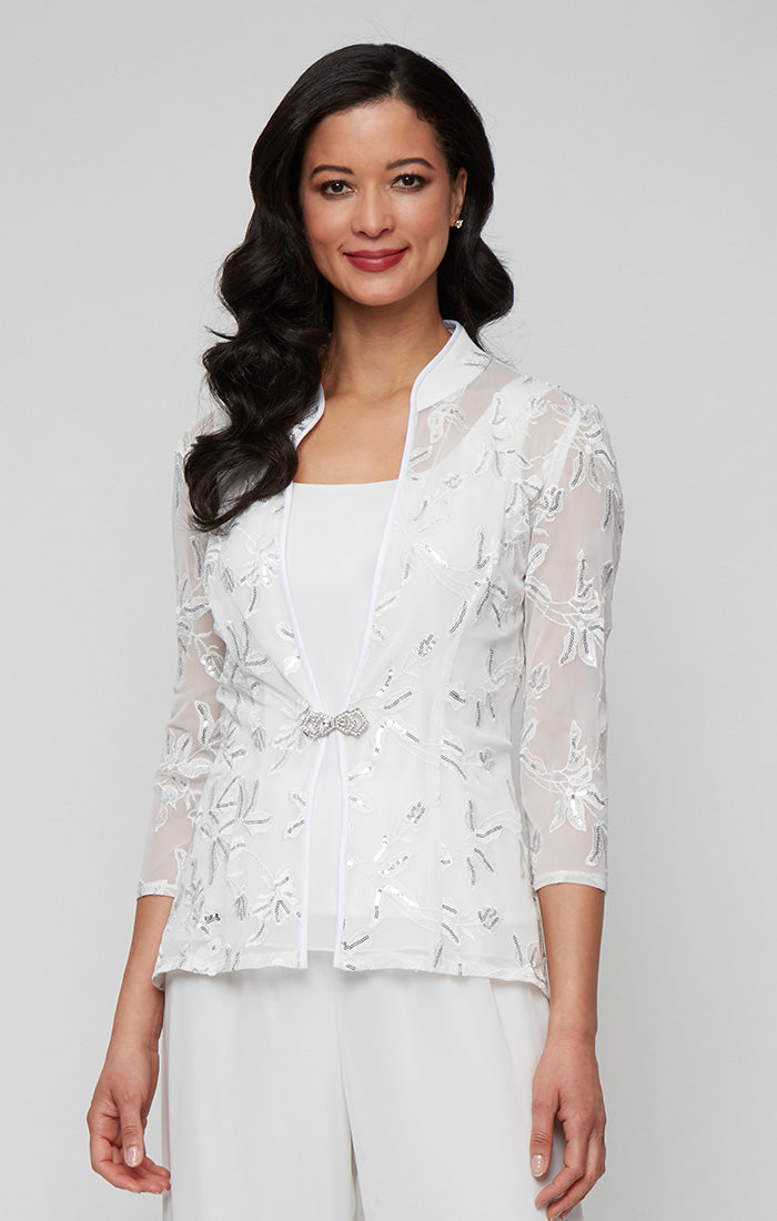 Alex Evenings 83171786 Formal Twinset Top Jacket