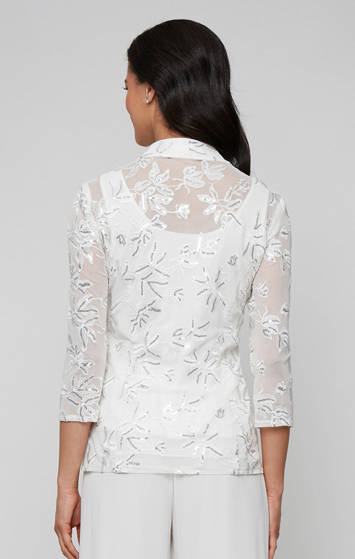 Alex Evenings 83171786 Formal Twinset Top Jacket