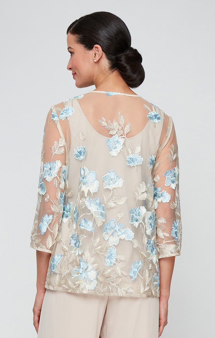 Alex Evenings 83171790 Twinset Formal Closure Jacket Top