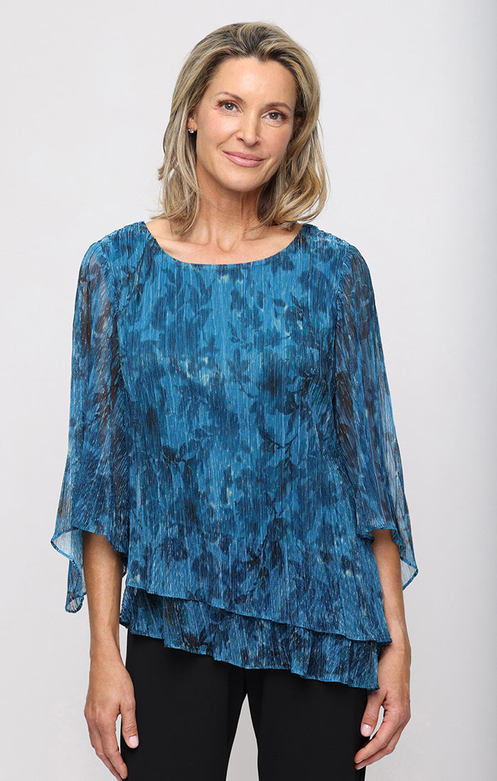 Scoop Midi Chiffon Formal A-Line Top Alex Evenings 8327907