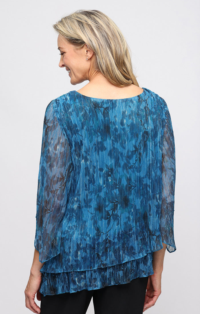 Scoop Midi Chiffon Formal A-Line Top Alex Evenings 8327907