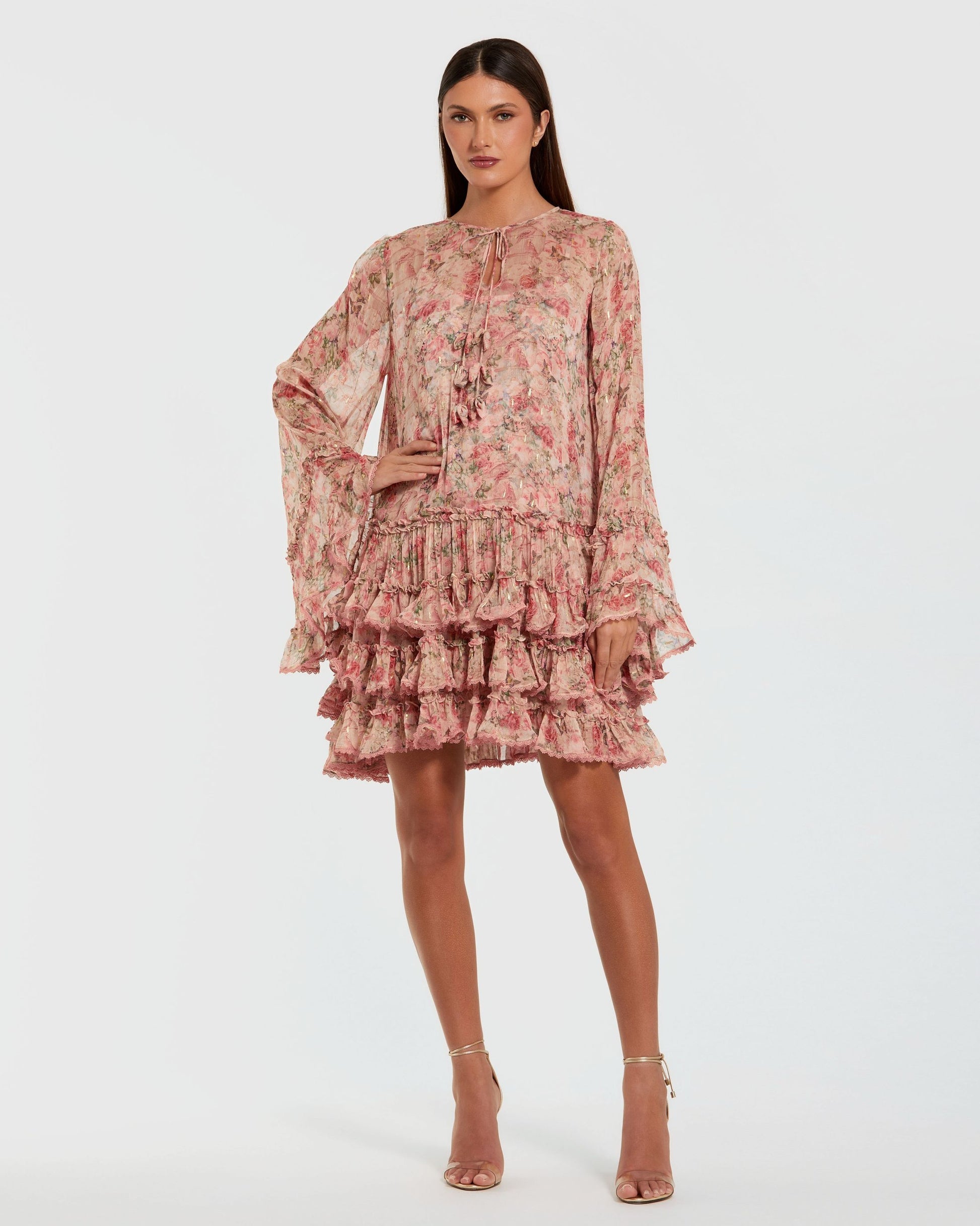Mac Duggal 8336 Homecoming Short Cocktail Mini Ruffle Dress