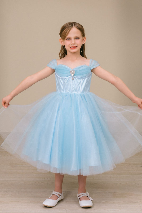 Cinderella Couture 8341 Beaded Corset A Line Flower Girl Dress