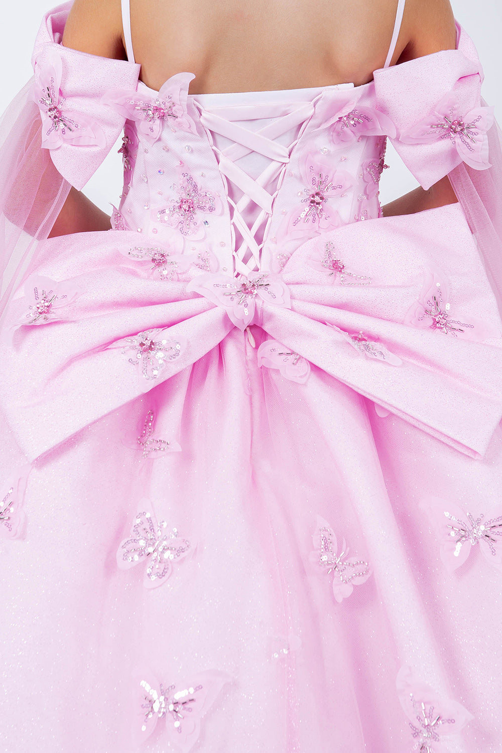 Cinderella Couture 8350 Butterfly Applique A Line Flower Girl Dress
