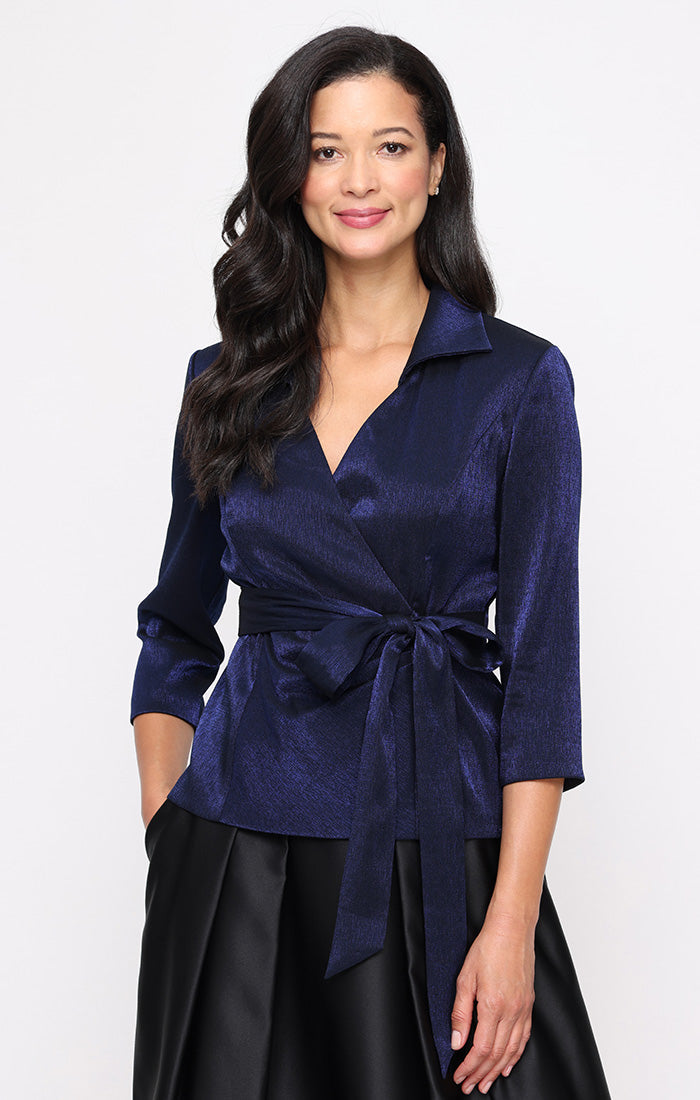 Top Fitted Evening Formal Top Dark Royal