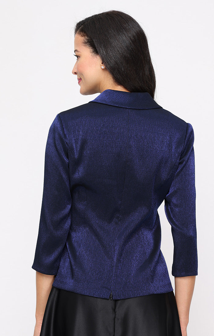 Top Fitted Evening Formal Top Dark Royal