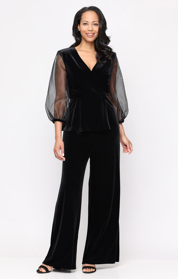 Alex Evenings 83911022 V-Neck Velvet Formal