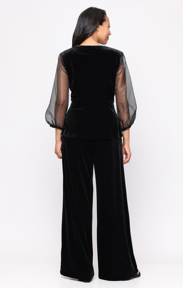 Alex Evenings 83911022 V-Neck Velvet Formal