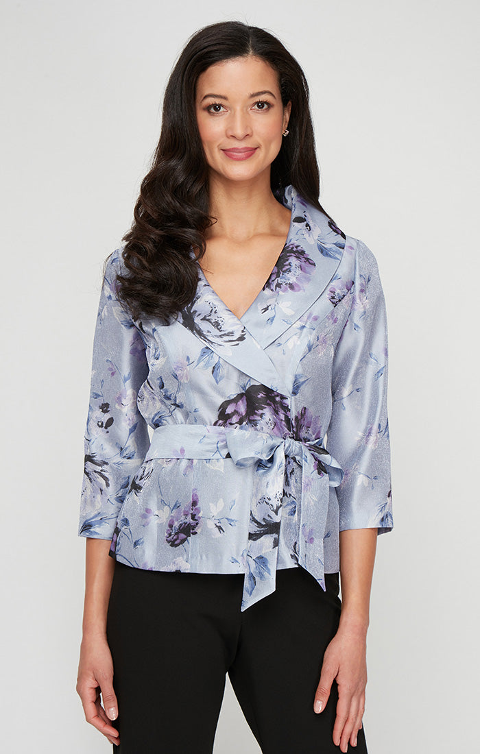 Alex Evenings 8392014 Formal Printed Floral Blouse