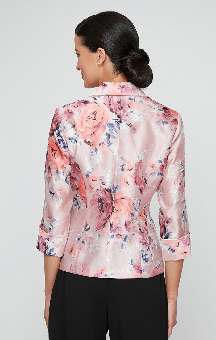 Alex Evenings 8392017 Floral Printed Formal Top Blouse
