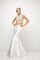Formal Dresses Two Piece Beaded Formal Prom Long Mermaid Dress White